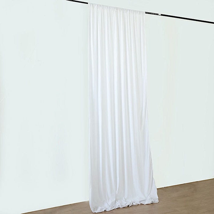 5 ft x 20 ft Polyester Ceiling Drapes Backdrop Curtain Panel - White CUR_PANPOLY_20_WHT