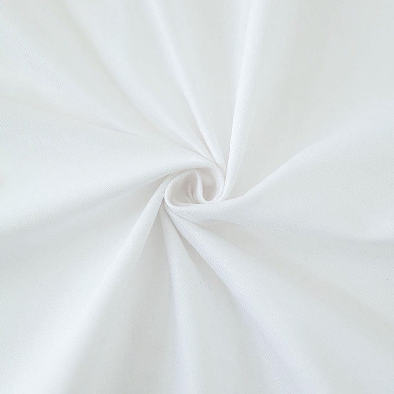 5 ft x 40 ft Polyester Ceiling Drapes Backdrop Curtain Panel - White CUR_PANPOLY_40_WHT