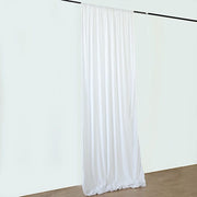 5 ft x 40 ft Polyester Ceiling Drapes Backdrop Curtain Panel - White CUR_PANPOLY_40_WHT