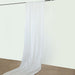 5 ft x 40 ft Polyester Ceiling Drapes Backdrop Curtain Panel - White CUR_PANPOLY_40_WHT
