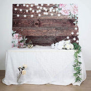 5 ft x 7 ft Printed Vinyl Photo Backdrop Brown Wood Design Party Banner BKDP_VIN_5X7_WOD01