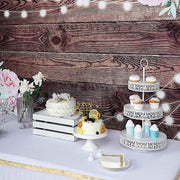 5 ft x 7 ft Printed Vinyl Photo Backdrop Brown Wood Design Party Banner BKDP_VIN_5X7_WOD01