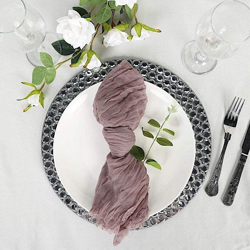 5 Gauze Cheesecloth Cotton Dinner Napkins