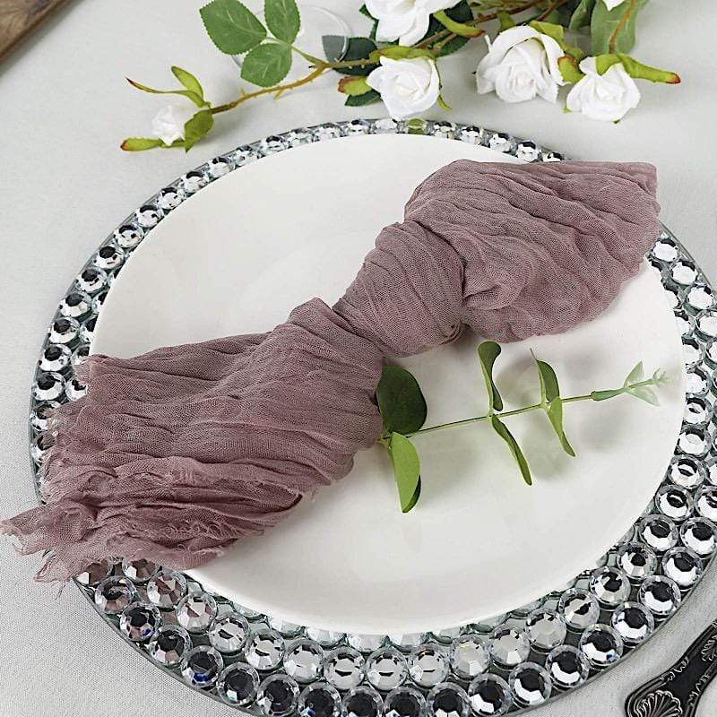5 Gauze Cheesecloth Cotton Dinner Napkins