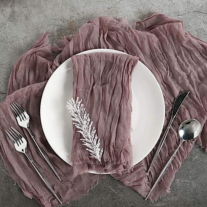 5 Gauze Cheesecloth Cotton Dinner Napkins