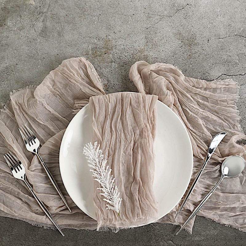 5 Gauze Cheesecloth Cotton Dinner Napkins