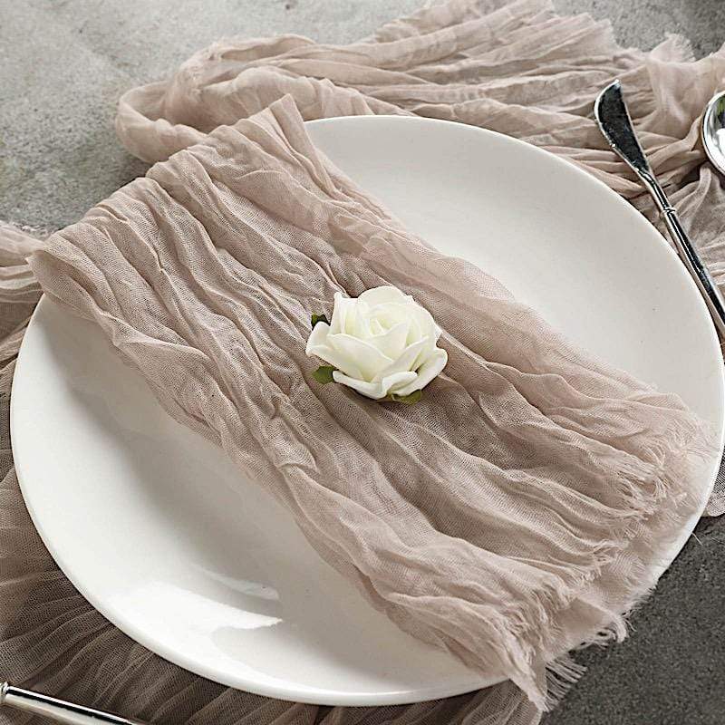 5 Gauze Cheesecloth Cotton Dinner Napkins