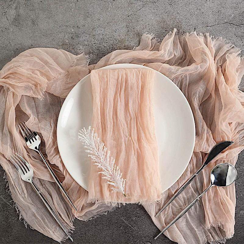 5 Gauze Cheesecloth Cotton Dinner Napkins