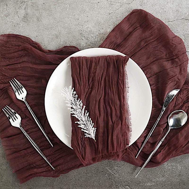 5 Gauze Cheesecloth Cotton Dinner Napkins