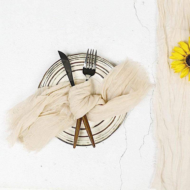 5 Gauze Cheesecloth Cotton Dinner Napkins