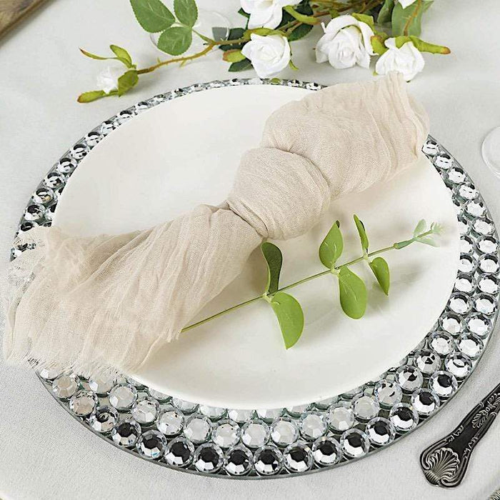 5 Gauze Cheesecloth Cotton Dinner Napkins