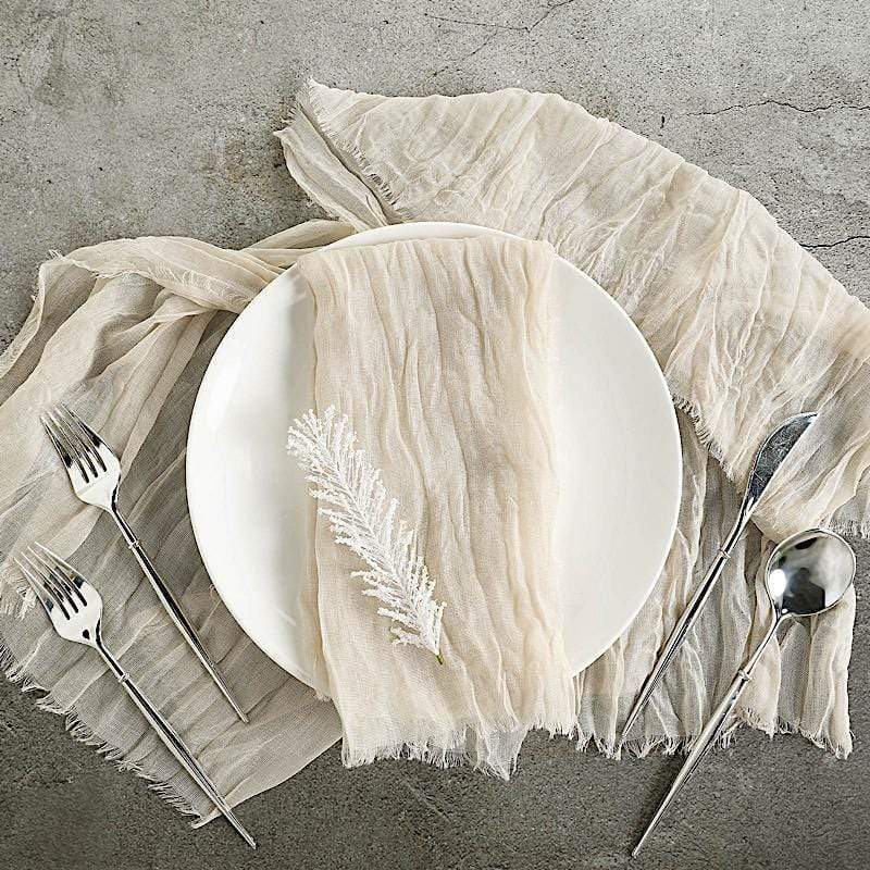 5 Gauze Cheesecloth Cotton Dinner Napkins