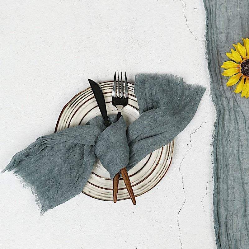 5 Gauze Cheesecloth Cotton Dinner Napkins