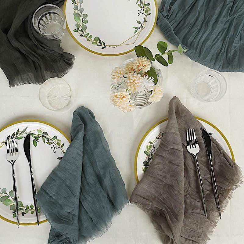 5 Gauze Cheesecloth Cotton Dinner Napkins