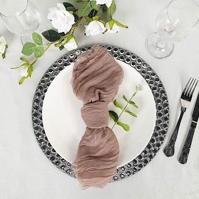 5 Gauze Cheesecloth Cotton Dinner Napkins