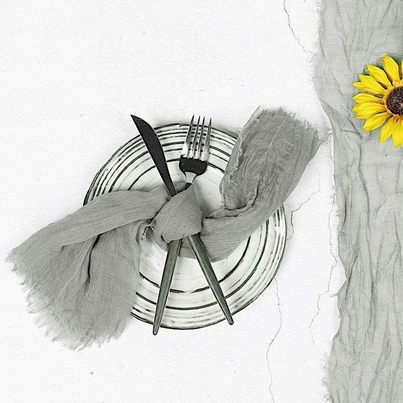 5 Gauze Cheesecloth Cotton Dinner Napkins