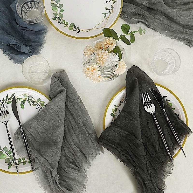 5 Gauze Cheesecloth Cotton Dinner Napkins