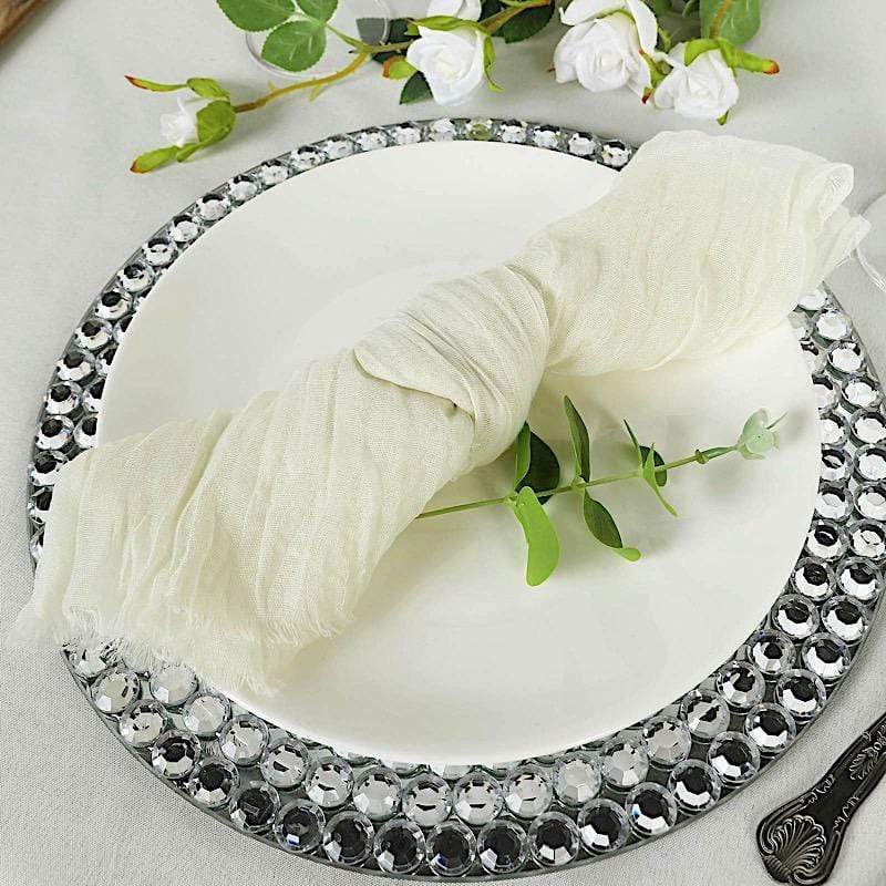 5 Gauze Cheesecloth Cotton Dinner Napkins