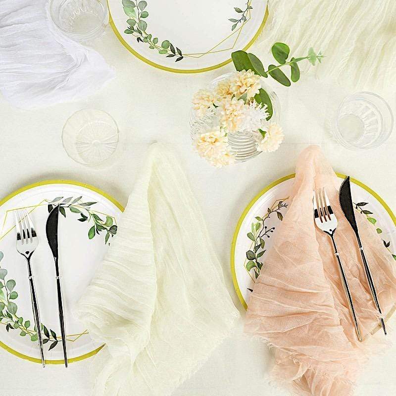 5 Gauze Cheesecloth Cotton Dinner Napkins