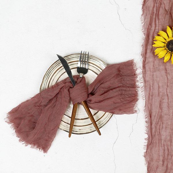 5 Gauze Cheesecloth Cotton Dinner Napkins