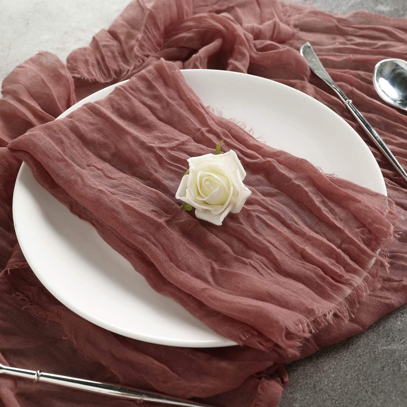 5 Gauze Cheesecloth Cotton Dinner Napkins