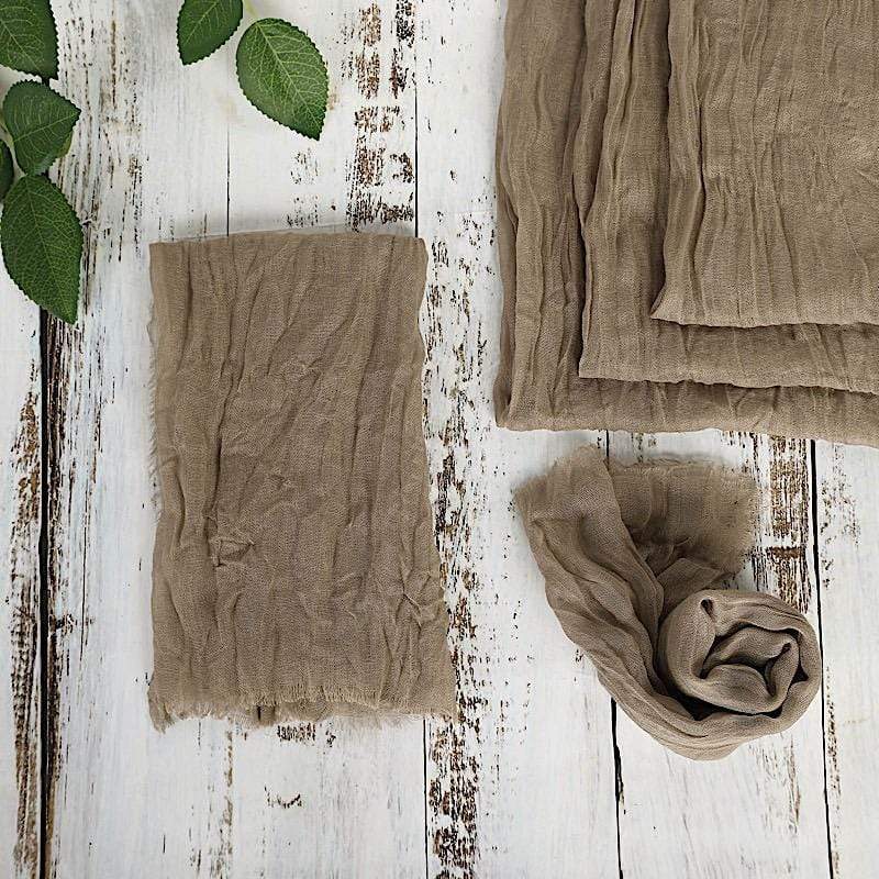 5 Gauze Cheesecloth Cotton Dinner Napkins