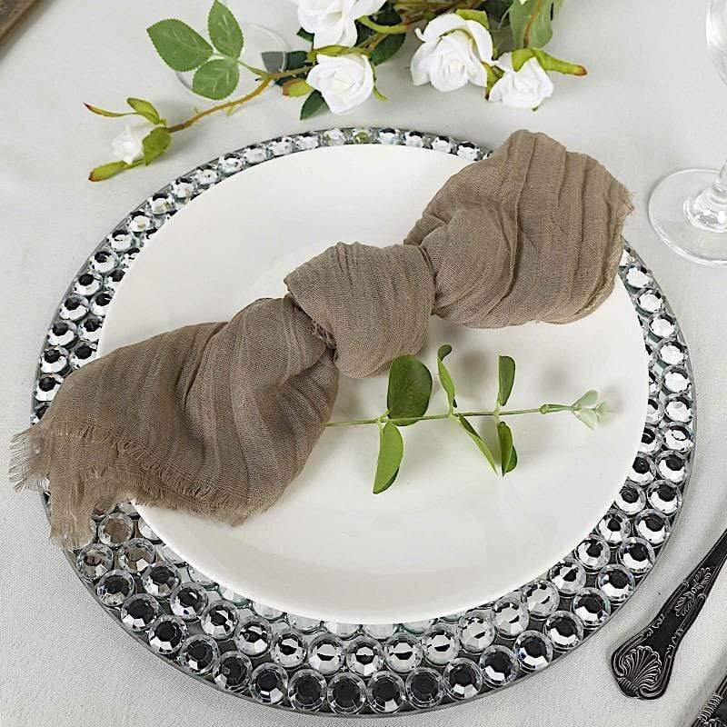 5 Gauze Cheesecloth Cotton Dinner Napkins