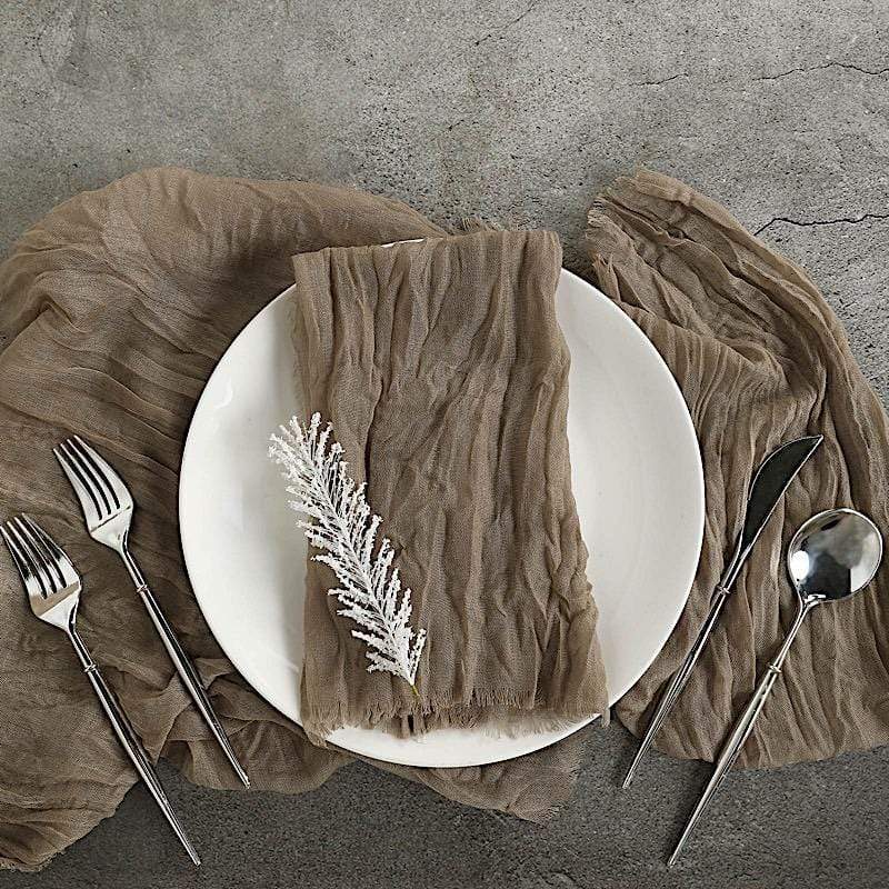 5 Gauze Cheesecloth Cotton Dinner Napkins