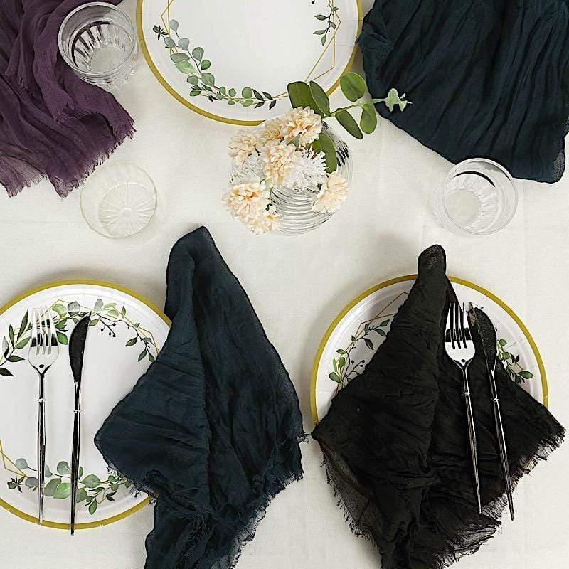 5 Gauze Cheesecloth Cotton Dinner Napkins