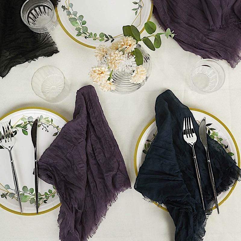5 Gauze Cheesecloth Cotton Dinner Napkins