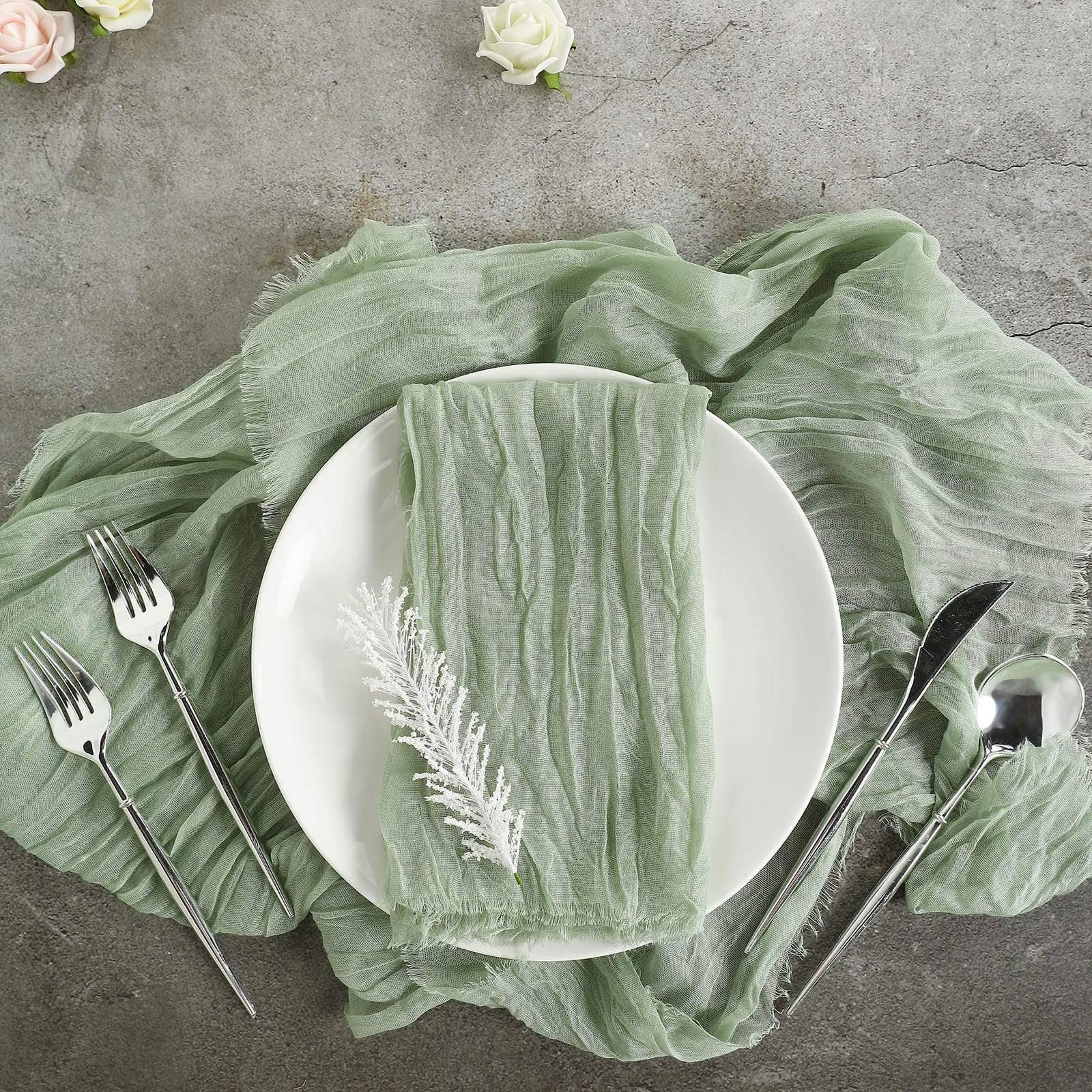 5 Gauze Cheesecloth Cotton Dinner Napkins