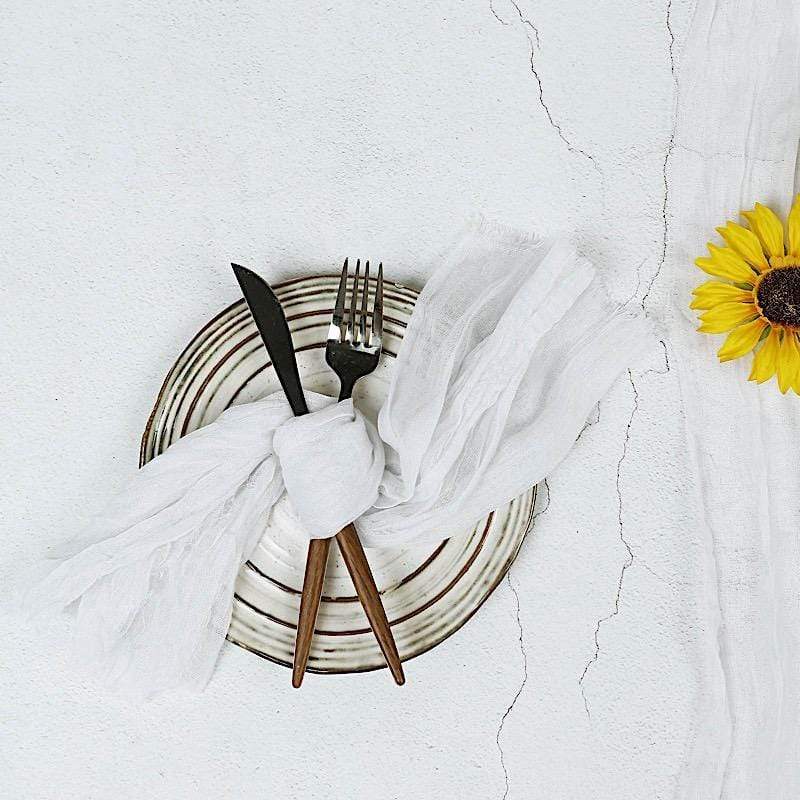 5 Gauze Cheesecloth Cotton Dinner Napkins