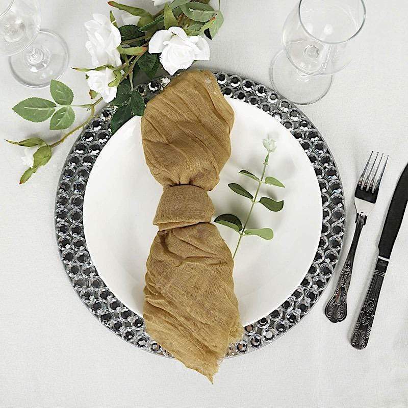 5 Gauze Cheesecloth Cotton Dinner Napkins