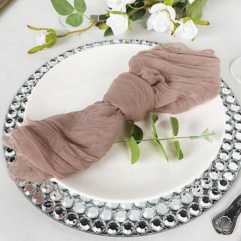 5 Gauze Cheesecloth Cotton Dinner Napkins