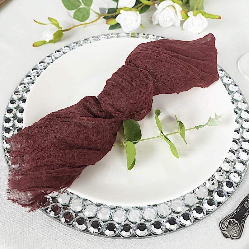5 Gauze Cheesecloth Cotton Dinner Napkins