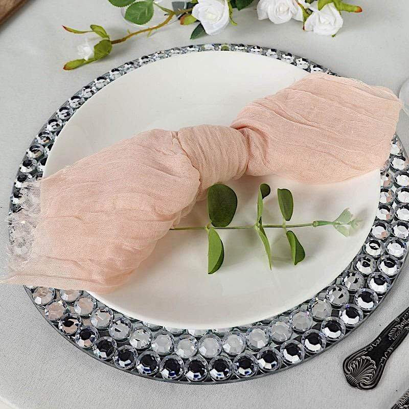 5 Gauze Cheesecloth Cotton Dinner Napkins