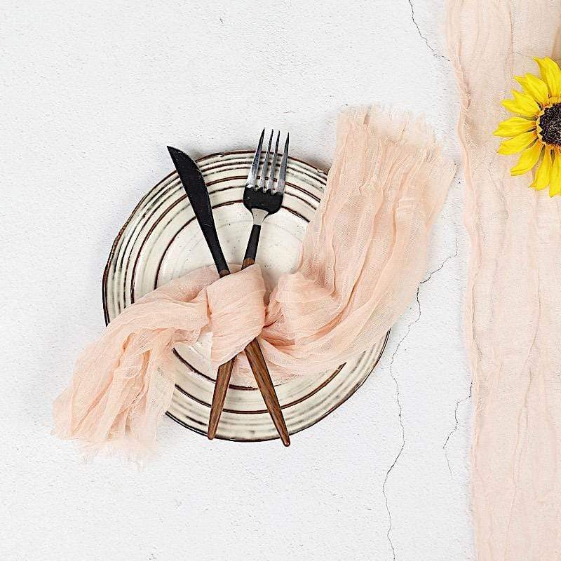 5 Gauze Cheesecloth Cotton Dinner Napkins