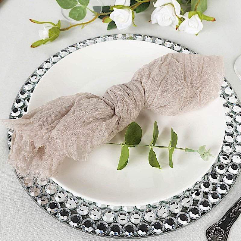 5 Gauze Cheesecloth Cotton Dinner Napkins