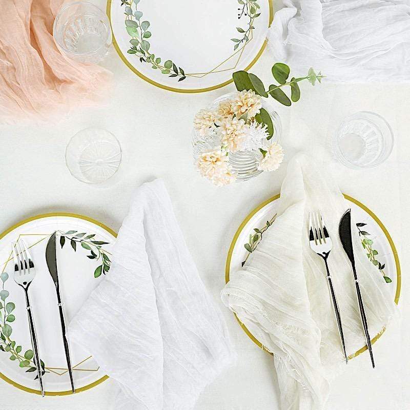 5 Gauze Cheesecloth Cotton Dinner Napkins