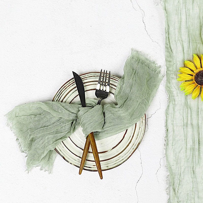 5 Gauze Cheesecloth Cotton Dinner Napkins