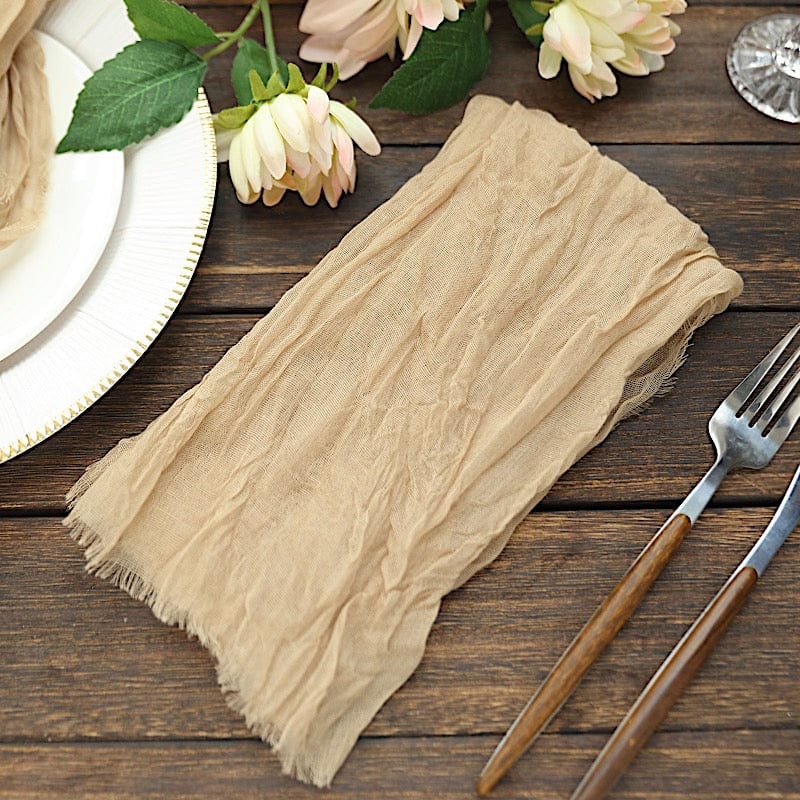 5 Gauze Cheesecloth Cotton Dinner Napkins