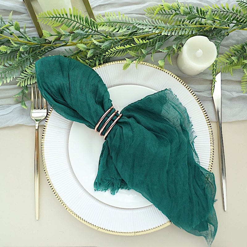 5 Gauze Cheesecloth Cotton Dinner Napkins