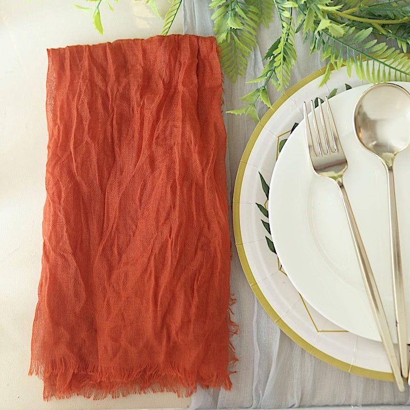 5 Gauze Cheesecloth Cotton Dinner Napkins