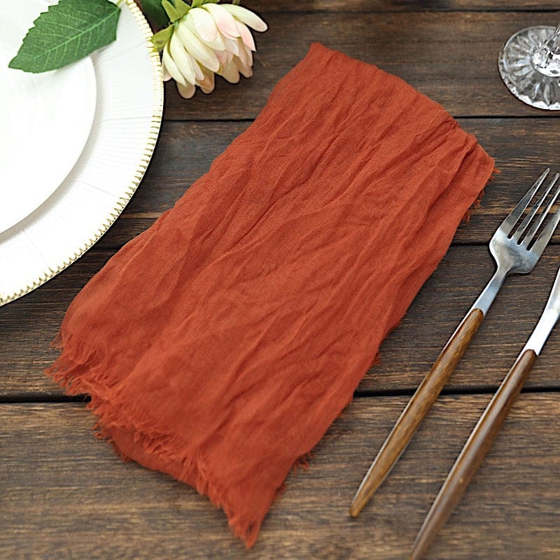 5 Gauze Cheesecloth Cotton Dinner Napkins