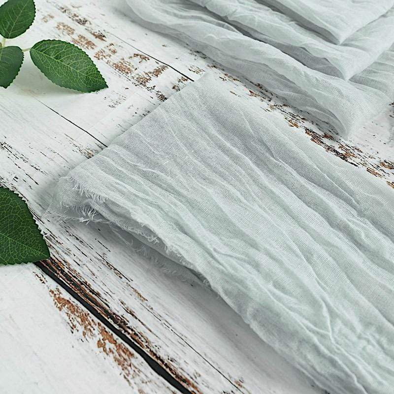 5 Gauze Cheesecloth Cotton Dinner Napkins NAP_CHES_SILV