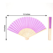 5 Handheld Silk Folding Fans Decorative Wedding Favor