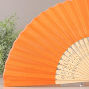 5 Handheld Silk Folding Fans Decorative Wedding Favor