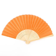 5 Handheld Silk Folding Fans Decorative Wedding Favor