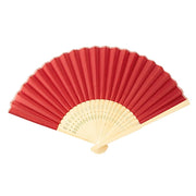 5 Handheld Silk Folding Fans Decorative Wedding Favor FAV_FAN_RED1