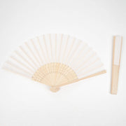 5 Handheld Silk Folding Fans Decorative Wedding Favor FAV_FAN_WHT